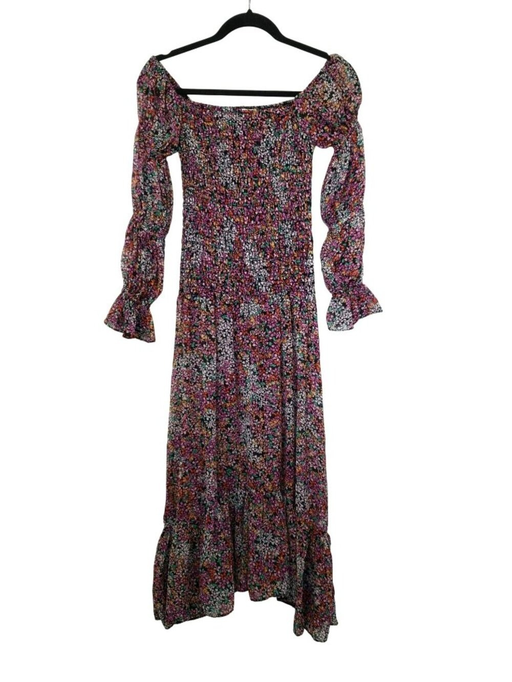 NWT Misa Los Angeles Rashida Smocked Floral Maxi Dress Nazirah Boho Whimsigoth - Picture 5 of 16